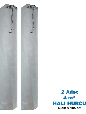 4m2 Tela Kumaş Halı Hurcu, 2 Adet Bağcıklı, Şık ve Kullanışlı Set