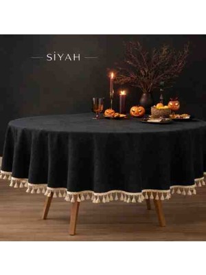 Ayzen Home Püskül Detaylı Su Itme Özelliğine Sahip Duck Kumastan Masa Örtüsü 6 Adet Değişik Ölçü Vardır (Kişiye Özel Ölçü Alınır Hazırlanır)