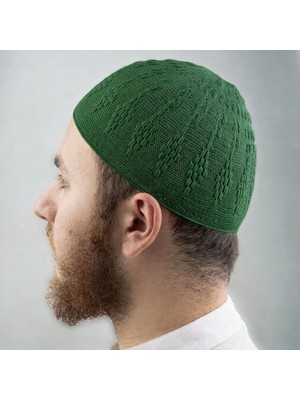 Begün Zender Erkek Örme Takke...kaliteli Esnek Triko Namaz Takkesi...