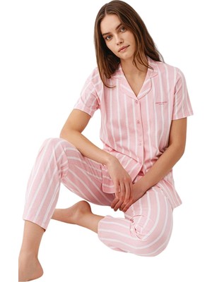 Çamaşır Kenti Gömlek Pijama Takım Kadın PC9153-S