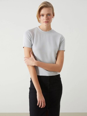 Lc Waikiki Yeni Sezon Bisiklet Yaka Kadın Tişört