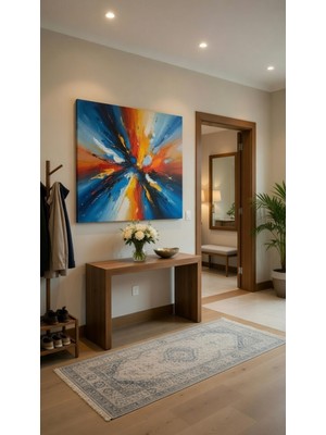 Safir Design Soyut Renk Kanvas Tablo Modern Sanat Duvar Dekoru