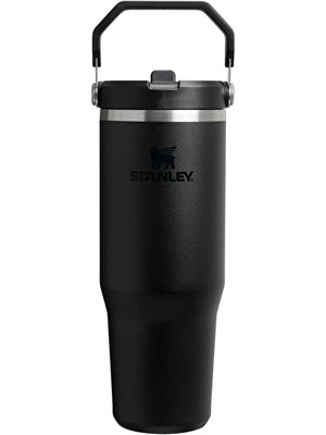 Stanley The Iceflow Flip Straw Pipetli Termos Black 0.89 Litre 3 Adet