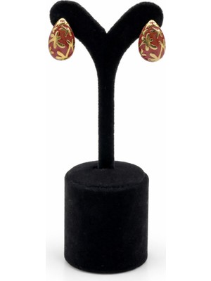 Pangu Altın Renk Damla Form Çelik Küpe