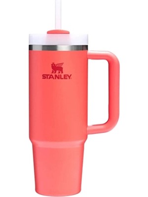Stanley Quencher H2.o Flowstate Tumbler Pipetli Termos Hot Coral 0.89 Litre 3 Adet