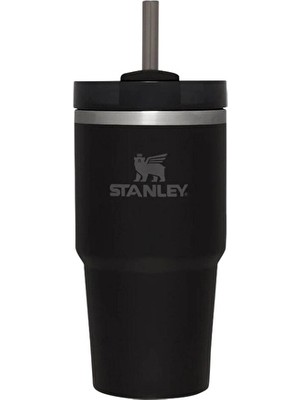 Stanley Quencher H2.o Flowstate Tumbler Pipetli Termos Blackl 0.6 Litre