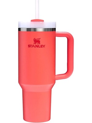 Stanley Quencher H2.o Flowstate Tumbler Pipetli Termos Hot Coral 1.18 Litre 2 Adet
