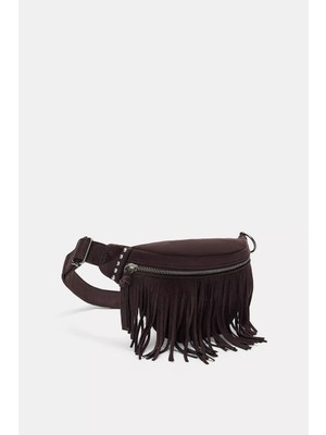 Allbucks Pull&bear Suni Süet Püsküllü Bel Çantası ABPNB3781