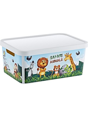 Çok Amaçlı Kapaklı Kutu 4,5 L, Şık ve Dayanıklı Tasarım