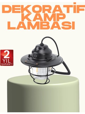 Similar Hafif ve Taşınabilir Retro Tasarım Kamp Lambası