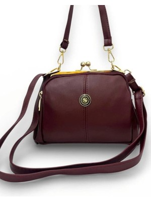 Mercan Bags Kadın Klipsli 4 Bölmeli Ayarlanabilir Çapraz Askılı Yumuşak Suni Deri Omuz ve Çapraz Çanta