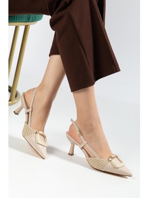 Suins Shoes Suins Lady Model Kadın Stiletto Iki Renk Ayakkabı 7 cm