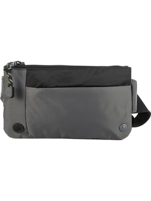 Necati Çanta Sürdürülebilir Şıklık:Çok Gözlü Su Geçirmez Doğa Dostu Bel Çantası Gri