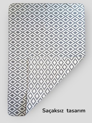 Stay With Love Dokuma Kilim Saçaksız Çift Taraflı Makinede Yıkanabilir Modern Dokuma Kilim ,halı