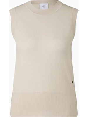 Bogner Isola Yün-Ipek Kolsuz Lüks Tasarım Triko Kadın Bluz