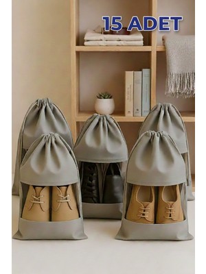 15 Adet Ayakkabı Düzenleyici, Organizer ve Seyahat Çantası Seti