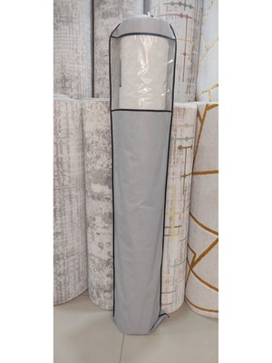 Halı Saklama Torbası, 4m², Pvc Pencereli, 180X40 Cm, Gri Renk