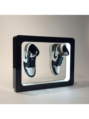 Manyetik Levitasyon Havada Duran Sergileme Standı İkili Rectangle  (Ayakkabı-Kulaklık-Figür)