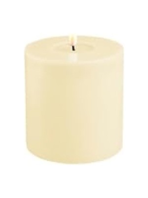 MarkEntegra Dekoratif LED Mum, Krem Renk, 10 x 10 cm
