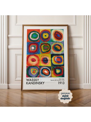 Persona Istanbul Wassily Kandinsky "color Study" - 1913 Soyut Sanat Posteri (Çerçevesiz)