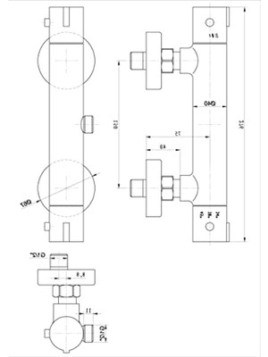 MarkEntegra Termostatik Duş Bataryası