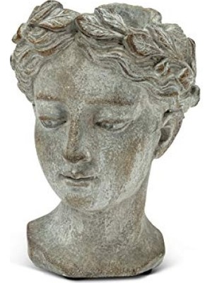 MarkEntegra Şık Bitki Saksısı, 16,5 cm Gri Renk