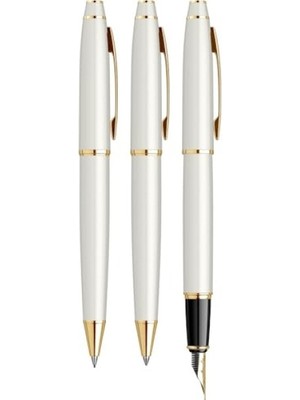 MarkEntegra Dolma Kalem ve Tükenmez Kalem Takımı - Inci Beyazı