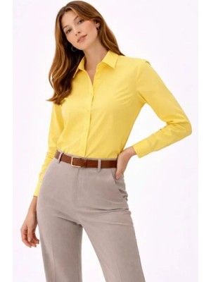 Çamaşır Kenti Uzun Kollu Gömlek Düğmeli Klasik Yaka Günlük ve Ofis Şıklığına Uygun