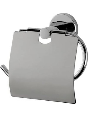 MarkEntegra Kapaklı Metal Tuvalet Kağıtlığı, Krom Kaplama