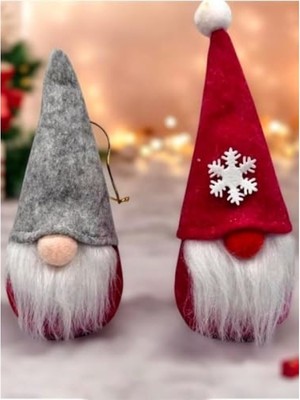 MarkEntegra 16 cm Yılbaşı Şans Cücesi Iskandinav Tarzı Dekoratif Figür