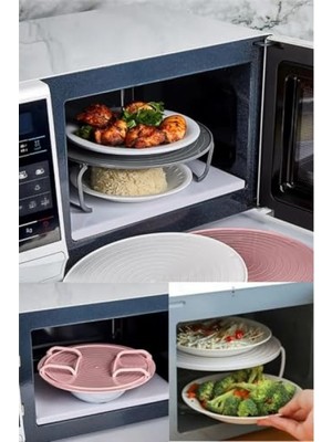 MarkEntegra Isıya Dayanıklı Katlanabilir Buzdolabı ve Mikrodalga Rafı - Beyaz