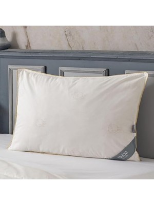 MarkEntegra Pamuklu Yün Dolgulu Beyaz Yastık