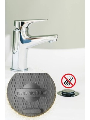 MarkEntegra Sızdırmaz Silikon Lavabo Kapağı - Kötü Koku Giderici Mat