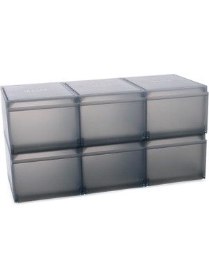 MarkEntegra Premium Ayakkabı Saklama Kutusu, Kaydırmalı 6'lı Paket