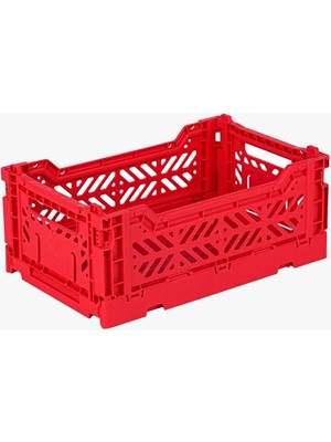 Kırmızı Minibox Katlanabilir Kasa, Pratik ve Şık Saklama Çözümü