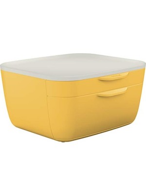 MarkEntegra 2 Bölmeli Çekmece Seti – Sıcak Sarı Renk – Çalışma Masası Aksesuarları Için