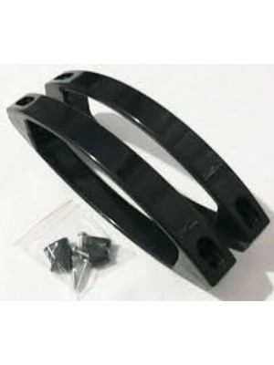 MarkEntegra Cam Duşakabin Ay Kulp 160MM, Siyah Renk, 2 Kapaklık