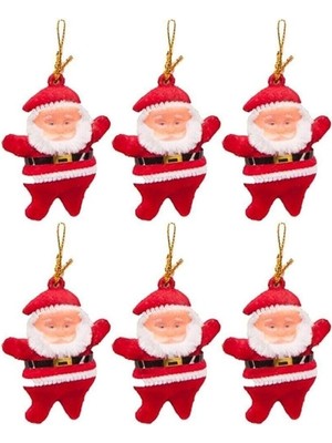 MarkEntegra Yılbaşı Çam Ağacı Süsü, Noel Baba 6'lı Set