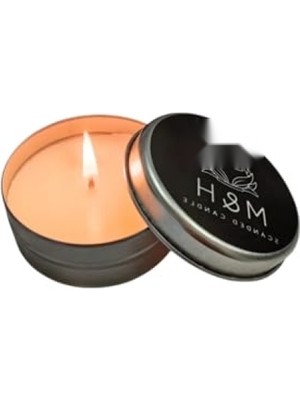 MarkEntegra Esans Kokulu Gümüş Teneke Mum, 60 gr