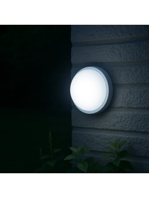 MarkEntegra 15W LED Su Geçirmez Tavan Duvar Lambası, 1500 Lümen, Beyaz Işık, IP65
