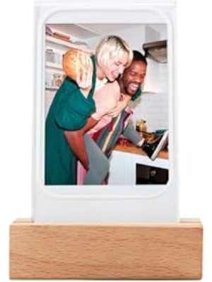 MarkEntegra Ahşap Fotoğraf Çerçevesi - LED Işıklı, Instax Mini Uyumlu