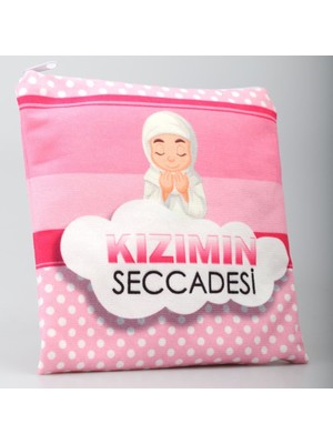 Begün Çantalı Kız Çocuk Seccadesi-Kızımın Seccadesi (Pembe)