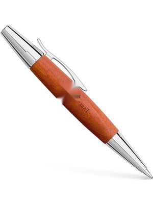 MarkEntegra Mekanizmalı Tükenmez Kalem - Krom/ahşap Gövde, Kahverengi B Uç