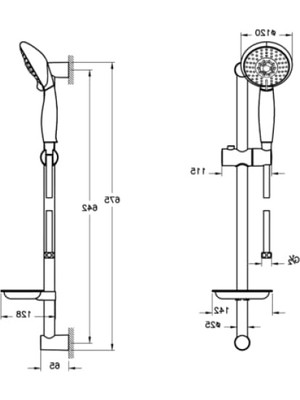 MarkEntegra Sürgülü El Duşu Takımı - Modern Krom Tasarım