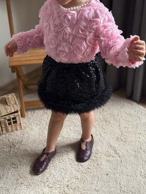 Inci Kolye Detaylı Gül Kabartmalı Takım