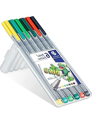 MarkEntegra Triplus Fineliner 0.3mm 6'lı Kalem Seti - Karışık Renkler