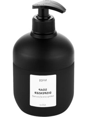 MarkEntegra 425 ml Kapasiteli Cam Sıvı Sabunluk - Modern Siyah ve Beyaz Tasarım