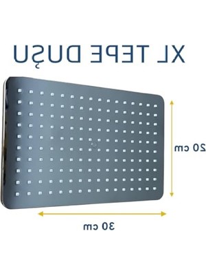 MarkEntegra Paslanmaz Krom Tepe Duş Seti - 5 Yıl Garanti