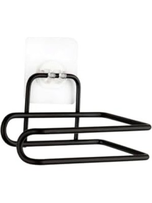 MarkEntegra Yapışkanlı Metal Kağıt Havluluk & Wc Kağıtlığı, Mat Siyah Paslanmaz Çelik