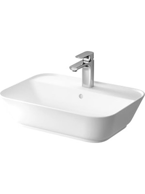 MarkEntegra 60 cm Beyaz Dikdörtgen Çanak Lavabo